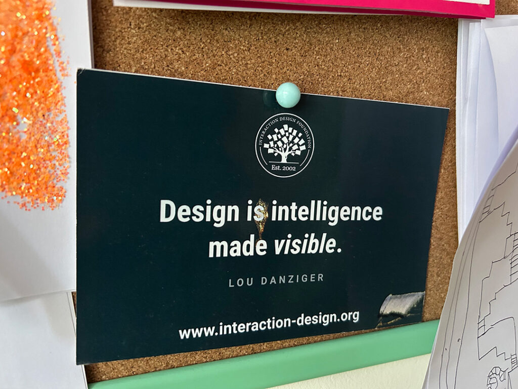 Postcard from Interaction Design Foundation.